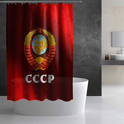 Шторка для душа СССР USSR, цвет: 3D-принт — фото 2