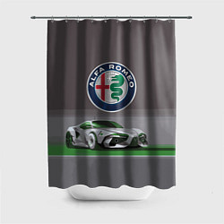 Шторка для душа Alfa Romeo motorsport, цвет: 3D-принт