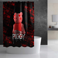 Шторка для душа Roblox Piggy, цвет: 3D-принт — фото 2