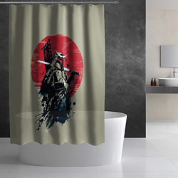 Шторка для душа Samurai man, цвет: 3D-принт — фото 2