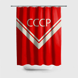 Шторка для душа СССР хоккейная форма, цвет: 3D-принт