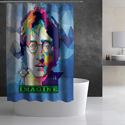 Шторка для душа Джон Леннон Imagine, цвет: 3D-принт — фото 2