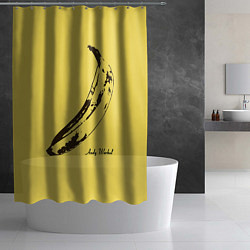 Шторка для душа Энди Уорхол - Банан, цвет: 3D-принт — фото 2