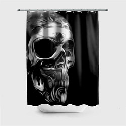 Шторка для душа Vanguard skull 2022, цвет: 3D-принт