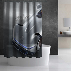 Шторка для душа Mercedes-Benz EQ Silver Arrow Concept, цвет: 3D-принт — фото 2