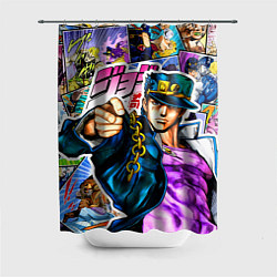 Шторка для душа Джотаро - JoJos Bizarre Adventure, цвет: 3D-принт