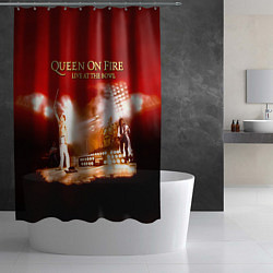 Шторка для душа Queen on Fire - Live at the Bowl, цвет: 3D-принт — фото 2
