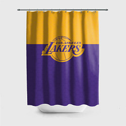 Шторка для душа LAKERS LINE HEXAGON SPORT, цвет: 3D-принт