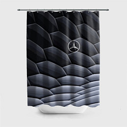 Шторка для душа Mercedes Benz pattern, цвет: 3D-принт