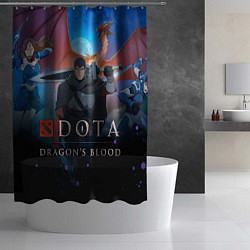 Шторка для душа Dragons blood team, цвет: 3D-принт — фото 2