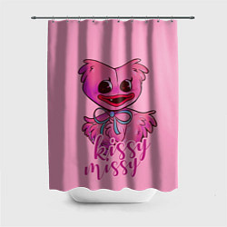 Шторка для душа Pink Kissy Missy, цвет: 3D-принт