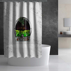 Шторка для душа Plants vs Zombies логотип, цвет: 3D-принт — фото 2