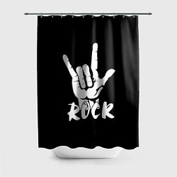 Шторка для душа РОК - ROCK, цвет: 3D-принт