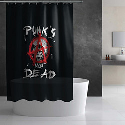 Шторка для душа Punks Not Dead Анархия, цвет: 3D-принт — фото 2