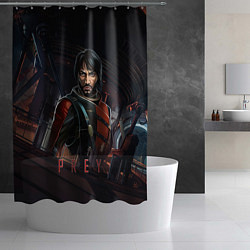 Шторка для душа Dark Prey, цвет: 3D-принт — фото 2