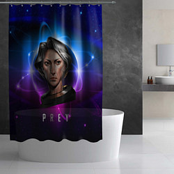 Шторка для душа PREY GIRL PLANET, цвет: 3D-принт — фото 2