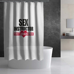 Шторка для душа Секс Инструктор SEX INSTRUCTOR, цвет: 3D-принт — фото 2