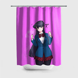 Шторка для душа Коми, цвет: 3D-принт