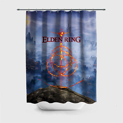 Шторка для душа Elden Ring, Logo, цвет: 3D-принт