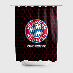 Шторка для душа БАВАРИЯ Bayern Соты, цвет: 3D-принт