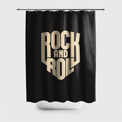 Шторка для душа ROCK AND ROLL Рокер, цвет: 3D-принт