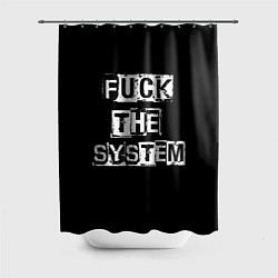 Шторка для душа FACK THE SYSTEM, цвет: 3D-принт