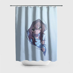 Шторка для душа Тайга в пледе Торадора, цвет: 3D-принт