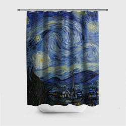 Шторка для душа Звездная ночь Ван Гога, цвет: 3D-принт