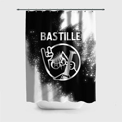 Шторка для душа Bastille - КОТ - Краска, цвет: 3D-принт