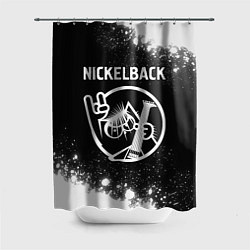 Шторка для душа Nickelback КОТ Брызги, цвет: 3D-принт