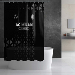 Шторка для душа AC Milan Форма Champions, цвет: 3D-принт — фото 2