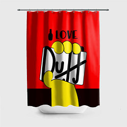 Шторка для душа Love Duff, цвет: 3D-принт
