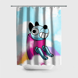 Шторка для душа Mutating dog, цвет: 3D-принт
