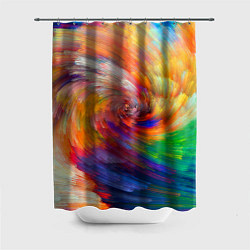 Шторка для душа MULTICOLORED SWIRLS, цвет: 3D-принт