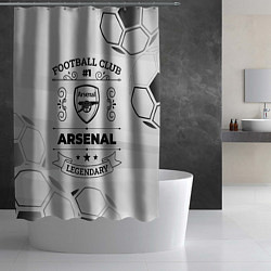Шторка для душа Arsenal Football Club Number 1 Legendary, цвет: 3D-принт — фото 2
