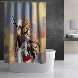 Шторка для душа Асуна Юки - Sword Art Online, цвет: 3D-принт — фото 2
