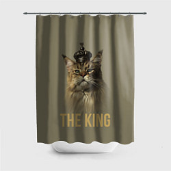 Шторка для душа Король котов Мейн-кун, цвет: 3D-принт