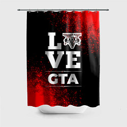 Шторка для душа GTA Love Классика, цвет: 3D-принт