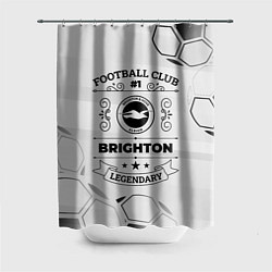 Шторка для душа Brighton Football Club Number 1 Legendary, цвет: 3D-принт