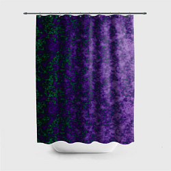 Шторка для душа Marble texture purple green color, цвет: 3D-принт