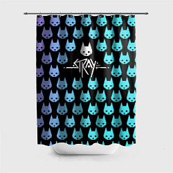 Шторка для душа Stray Киберпанк, цвет: 3D-принт