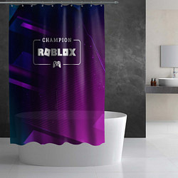 Шторка для душа Roblox Gaming Champion: рамка с лого и джойстиком, цвет: 3D-принт — фото 2