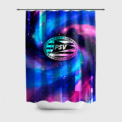 Шторка для душа PSV неоновый космос, цвет: 3D-принт
