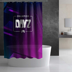 Шторка для душа DayZ gaming champion: рамка с лого и джойстиком на, цвет: 3D-принт — фото 2