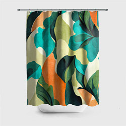 Шторка для душа Multicoloured camouflage, цвет: 3D-принт