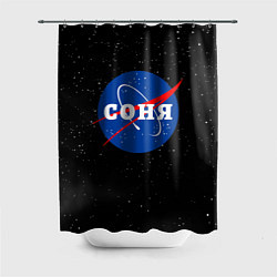Шторка для душа Соня Наса космос, цвет: 3D-принт