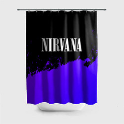 Шторка для душа Nirvana purple grunge, цвет: 3D-принт