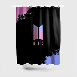 Шторка для душа BTS Blue And Pink, цвет: 3D-принт