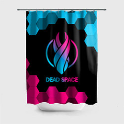 Шторка для душа Dead Space - neon gradient, цвет: 3D-принт