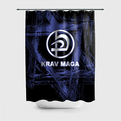 Шторка для душа Krav-maga tactical defense system emblem, цвет: 3D-принт